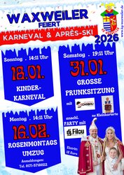 2026 Flyer Karneval & Après-Ski KG Waxweiler