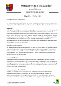 Bürgerbrief Oktober 2026